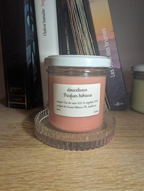 Bougie Artisanale Hibiscus - 167 ml