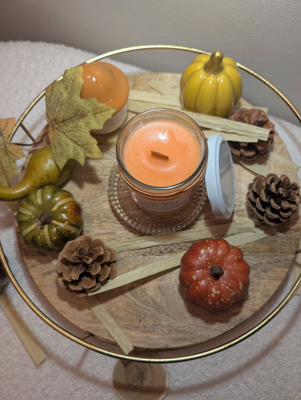 Bougie Artisanale Citrouille - 167 ml